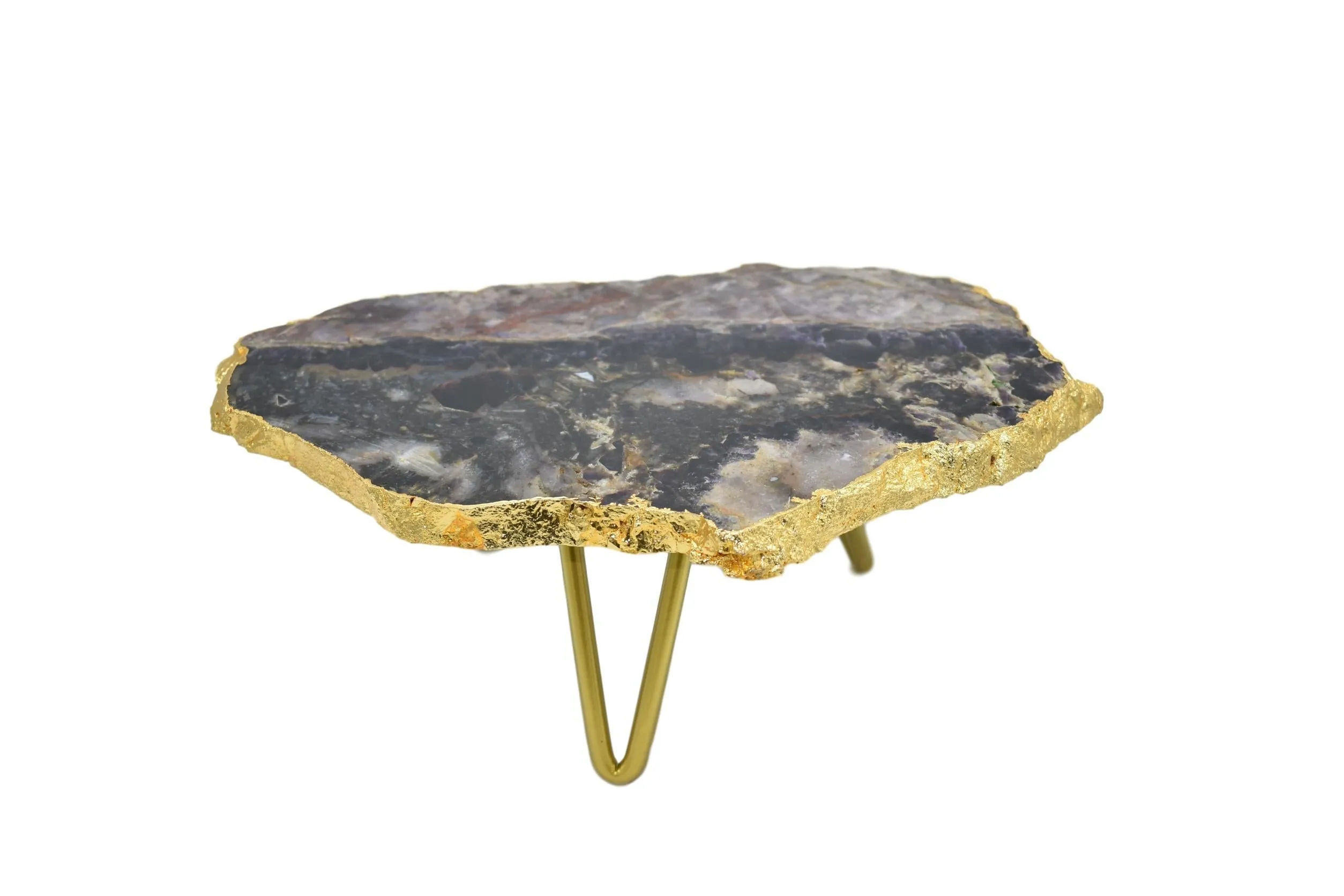 1-Layer Cake Stand with Gold Trim