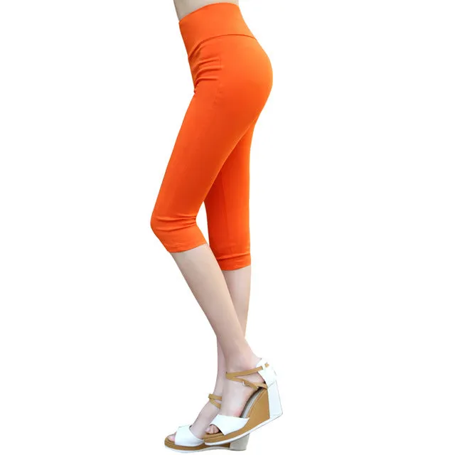 2016 Summer fashion 16 color Women's casual pants Waist slimming capris S-6XL size Pencil pants Free shipping