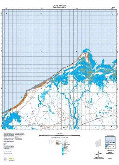 2557-3 Cape Thouin Topographic Map by Landgate (2015)