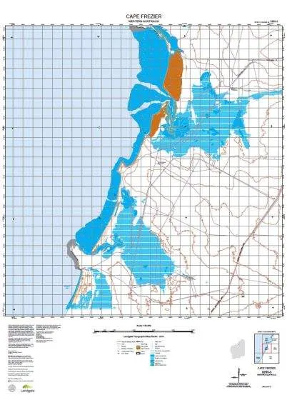 3260-3 Cape Freezier Topographic Map by Landgate (2015)