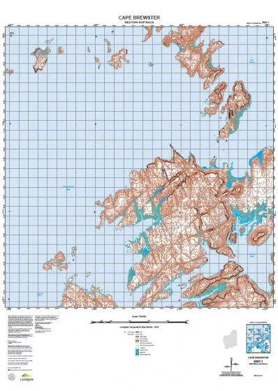 3867-1 Cape Brewster Topographic Map by Landgate (2015)