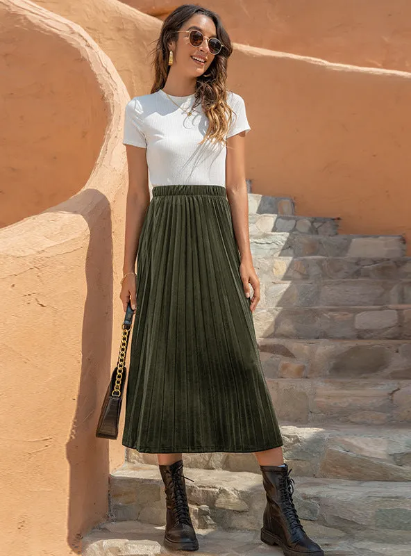 A Casual Pleated Skirt