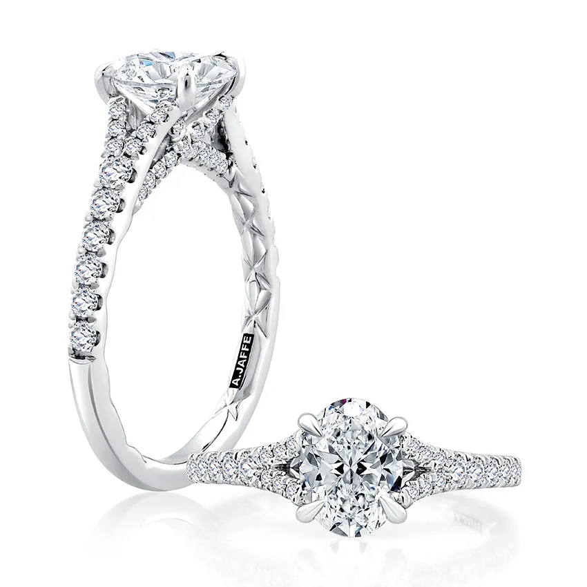 A. JAFFE Diamond Engagement Ring