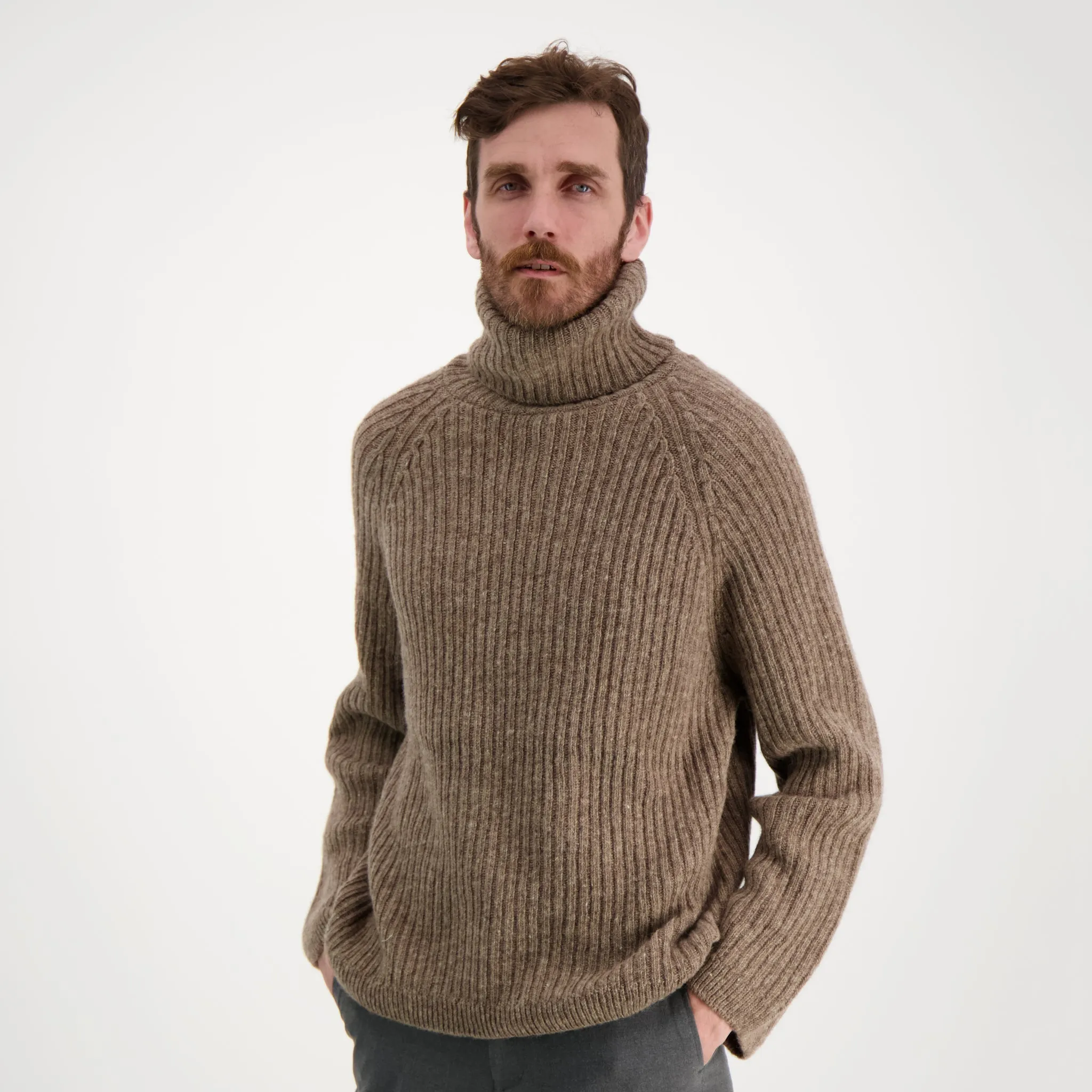 Alex Roll-Neck Beige