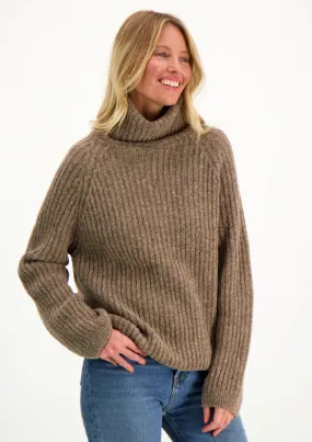 Alexa Roll-Neck Beige