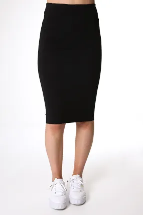 Alicia Midi Skirt Black