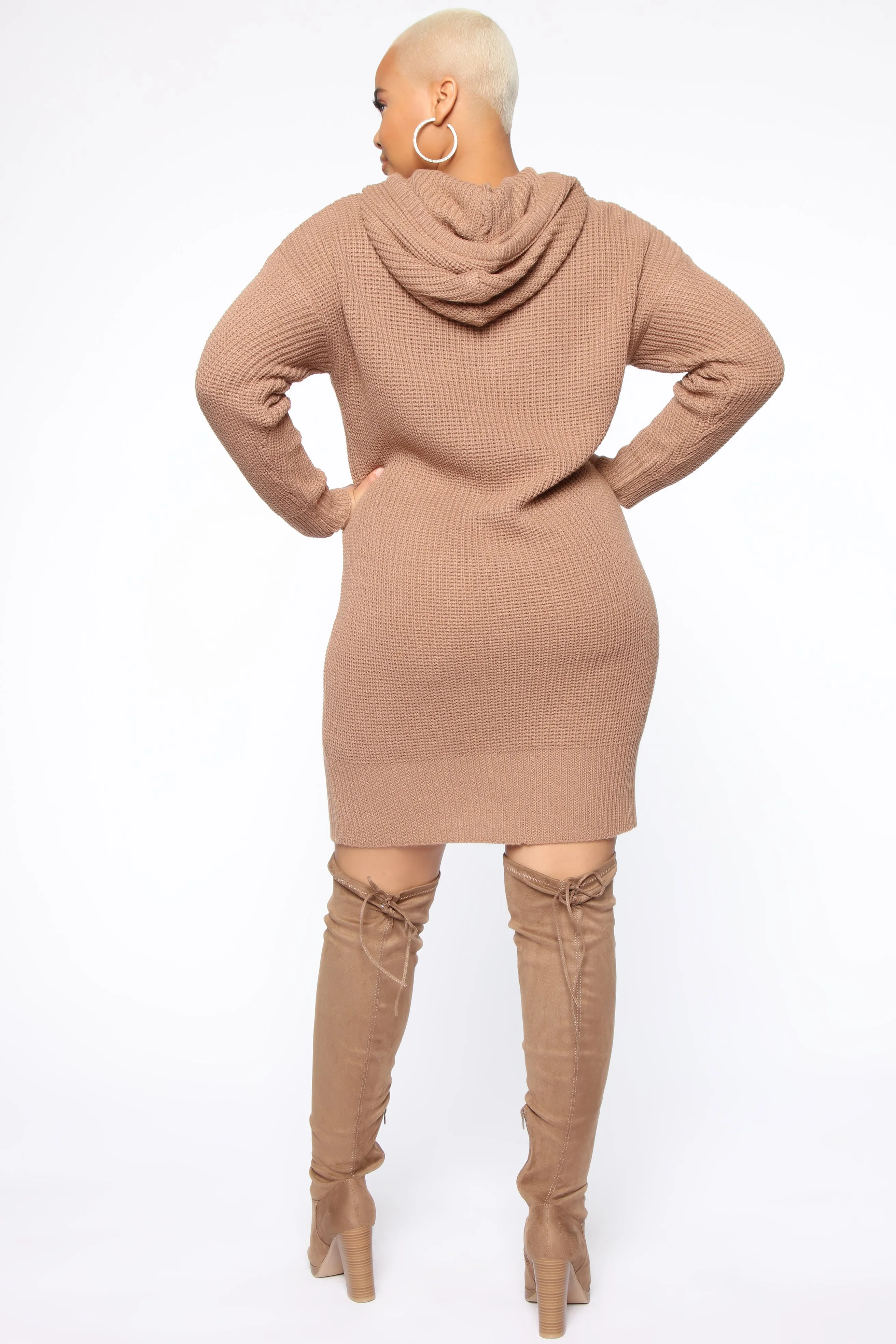 All In Sweater Dress - Mocha