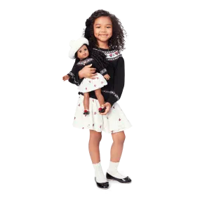 American Girl® x Janie and Jack Rose Fair Isle Sweater & Skirt Outfit for Girls & 18-inch Dolls