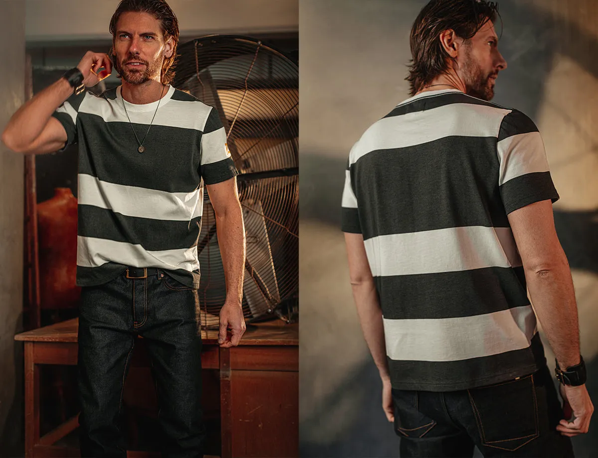 &SONS 75 T-Shirt Black Stripe