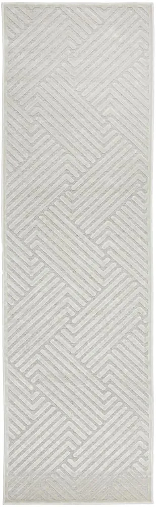 Aswan Cindy  Natural White Runner Rug