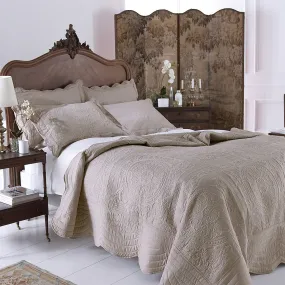 Athens Natural Quilted Bedspread Set