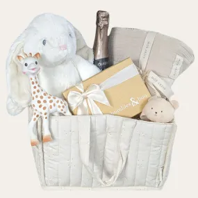 Baby Shower Gift Hamper Organic Nappy Caddy Collection