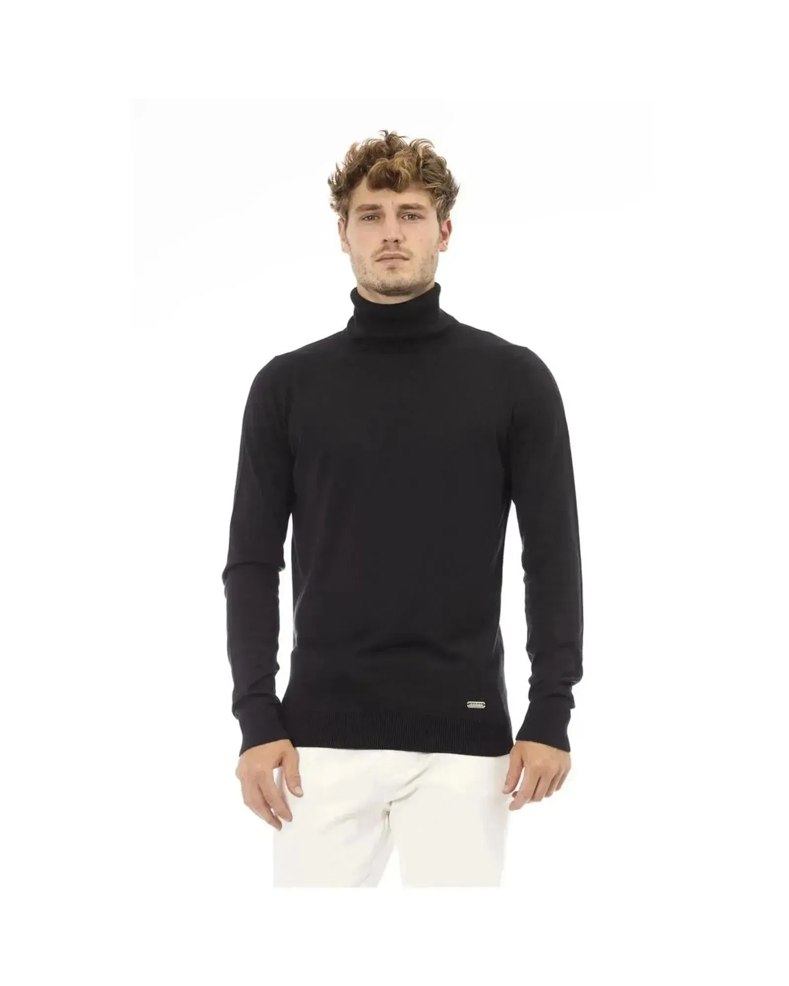 Baldinini Trend Men's Black Modal Sweater - 52 IT