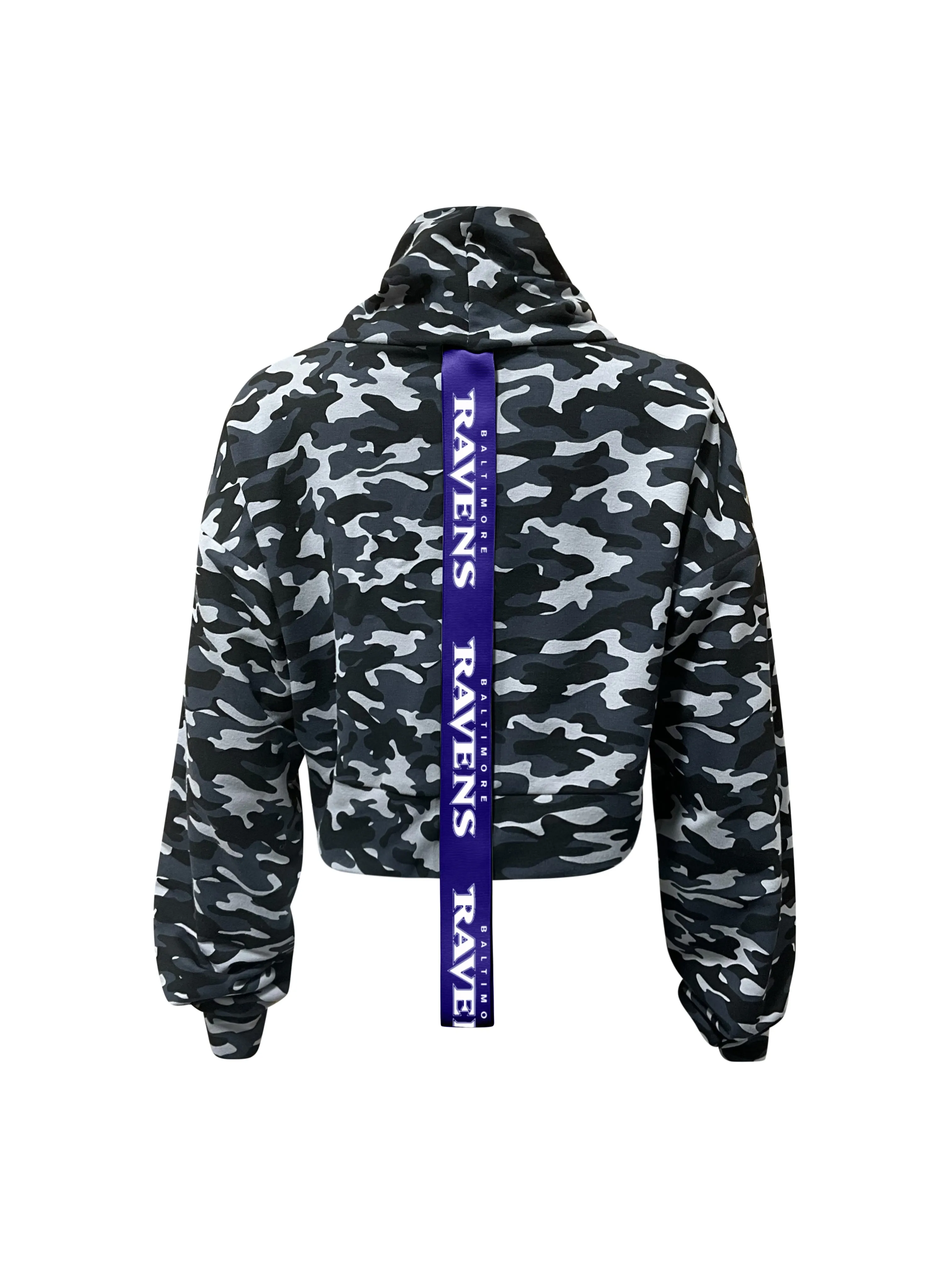 Baltimore Ravens Crop Camo Sweatshirt