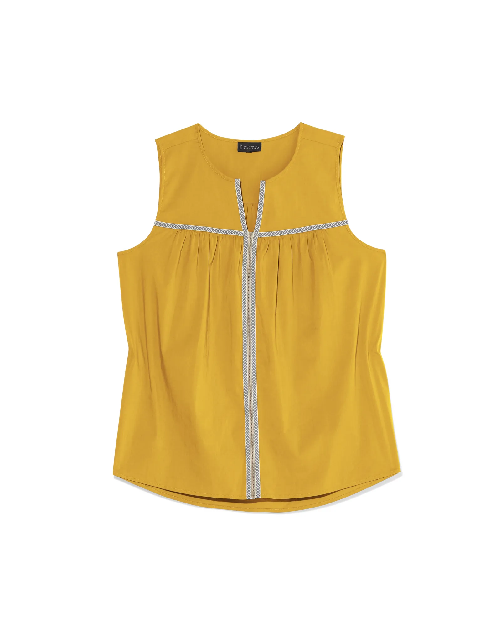 Becka Poplin Blouse | Yellow