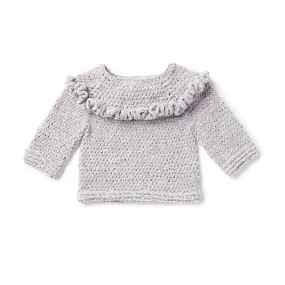 Bernat Ruffle Crochet Pullover