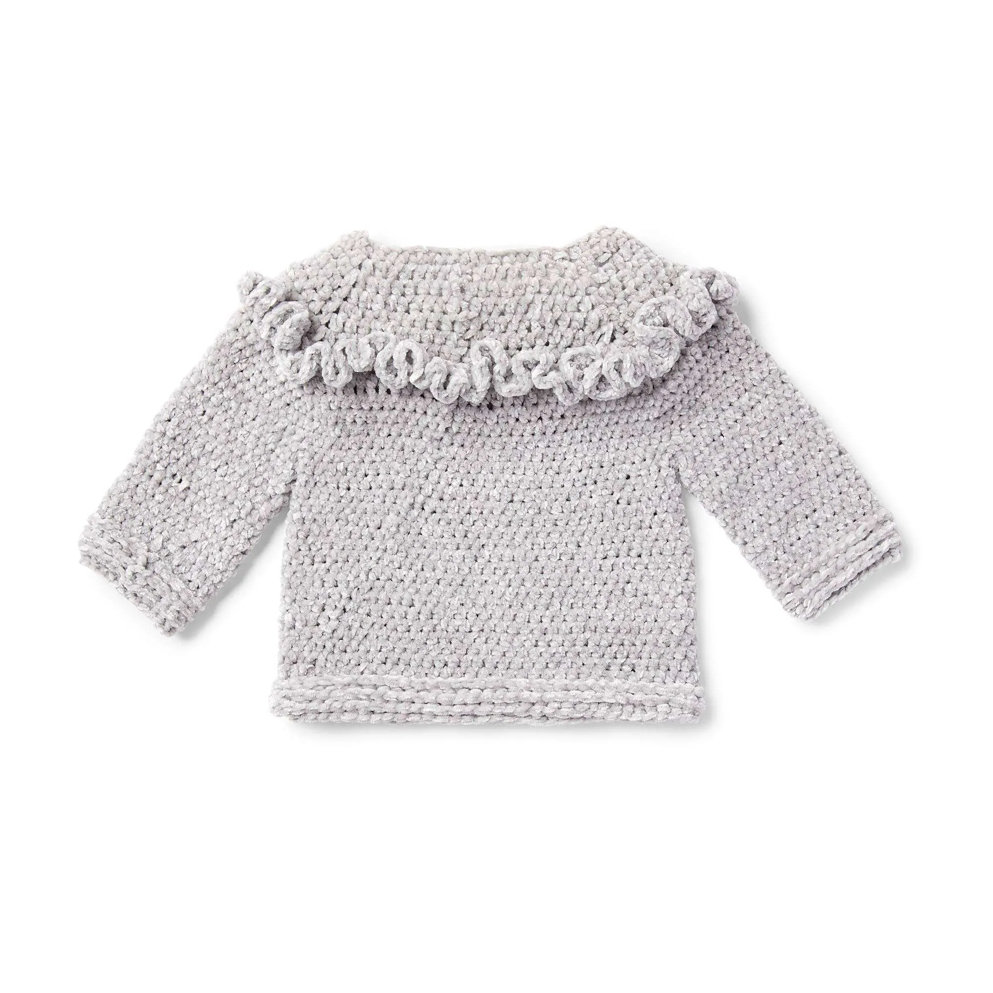 Bernat Ruffle Crochet Pullover