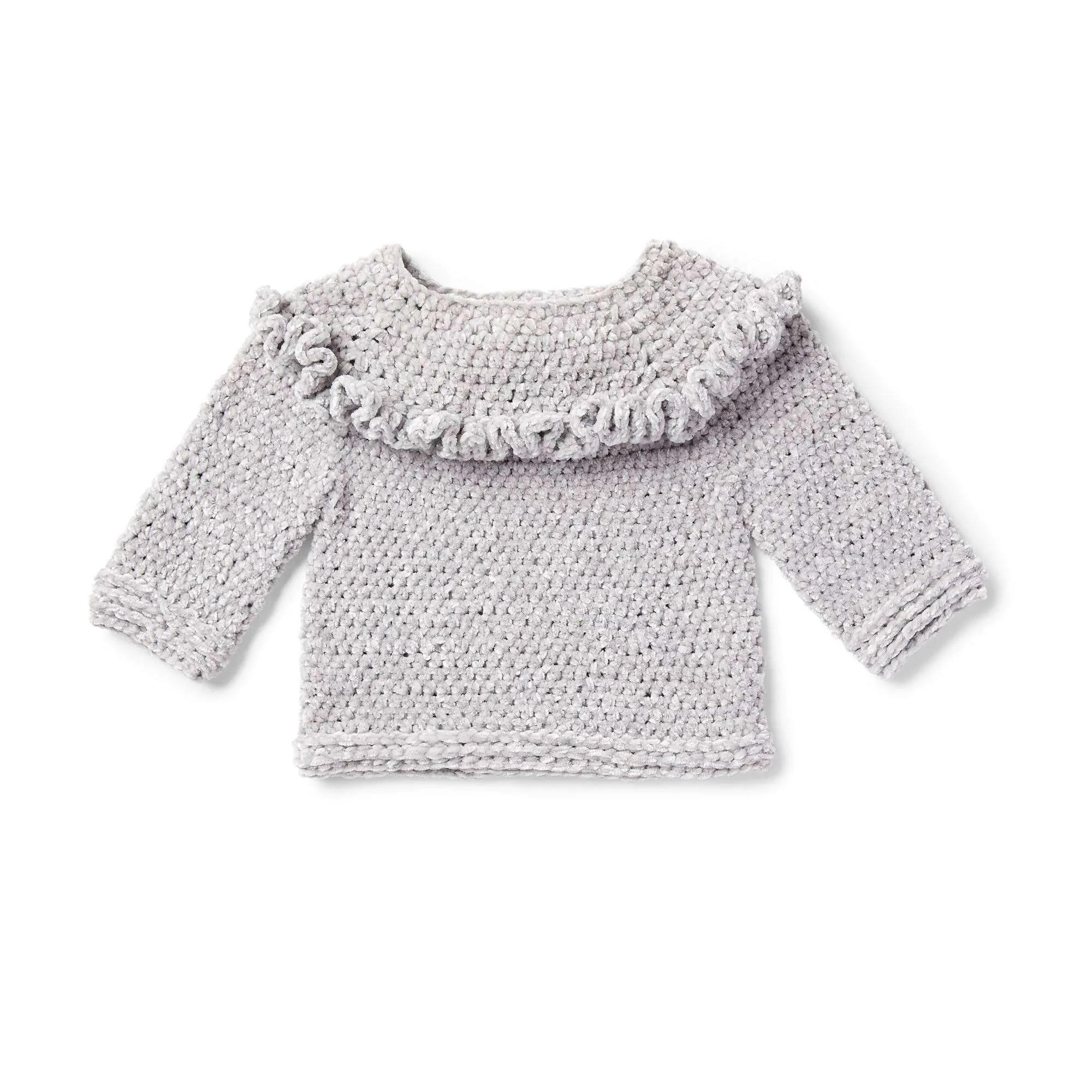 Bernat Ruffle Crochet Pullover