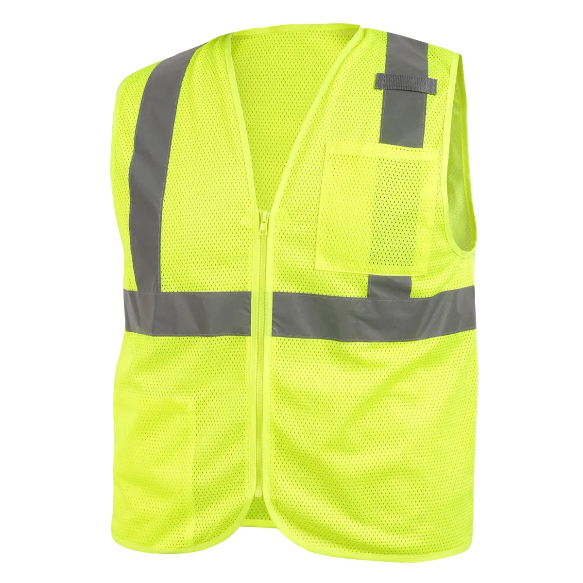 Black Stallion Class 2 Standard Polyster Hi-Vis Safety Vest (Lime) - VS2020-LM