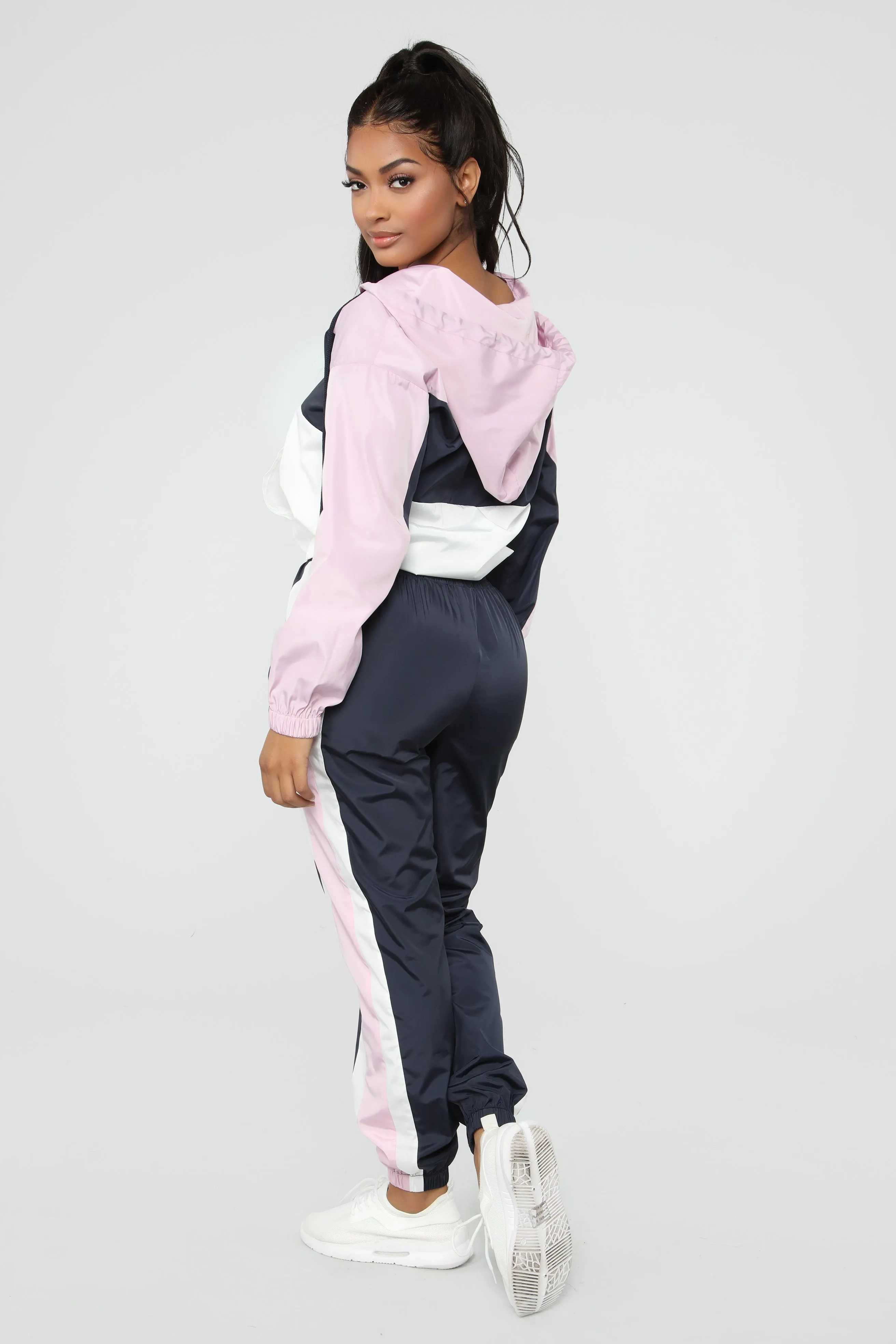 Blocking You Windbreaker Pant - Lavender/combo