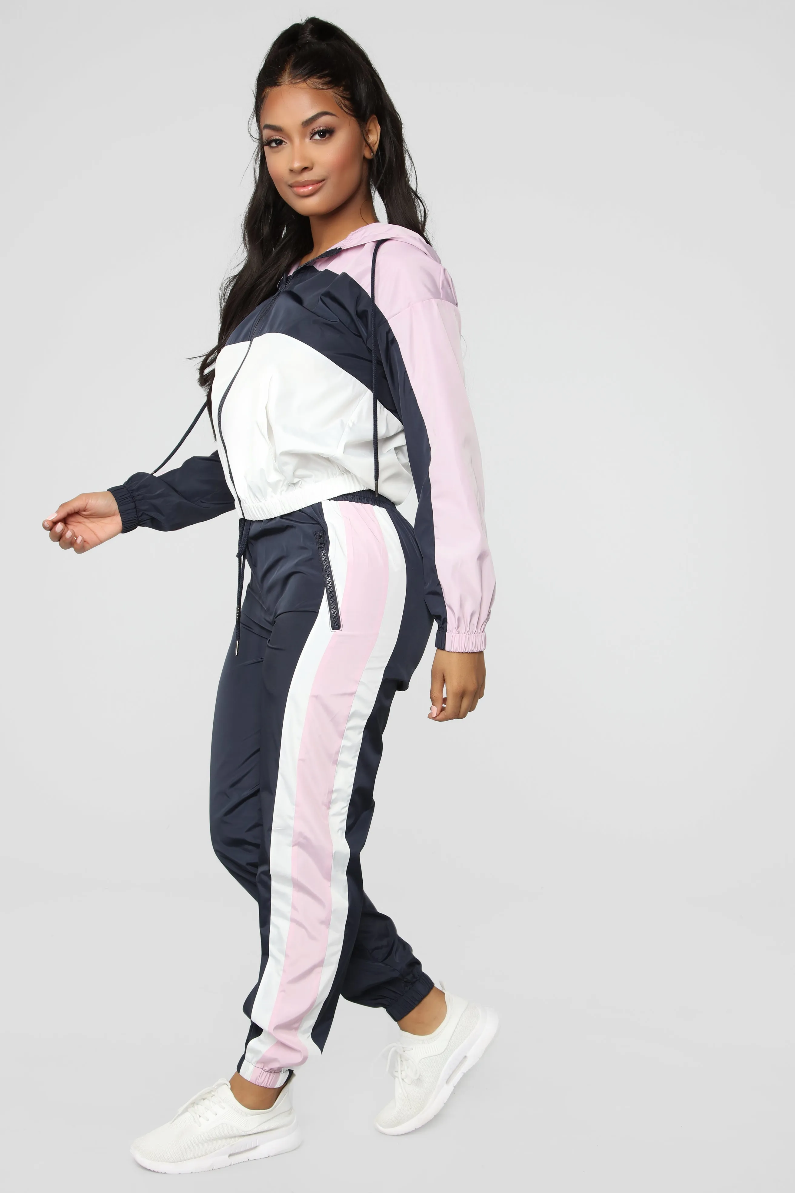 Blocking You Windbreaker Pant - Lavender/combo