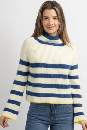 BOSTON BLUE MULTI-STRIPE SWEATER