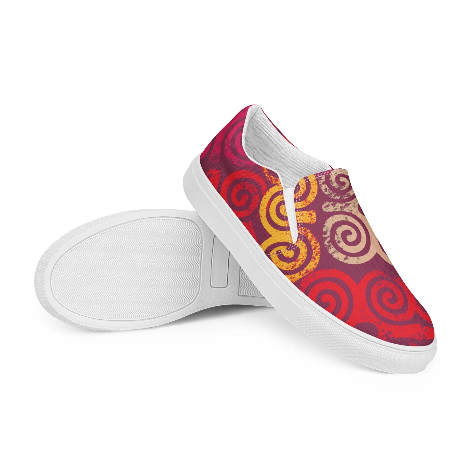 Bubalapa Spiraled Women’s slip-on canvas shoes