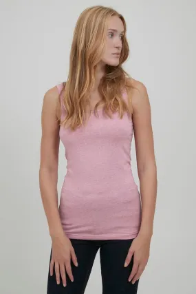 Byoung Pamela Vest Top Mauve Mist Melange