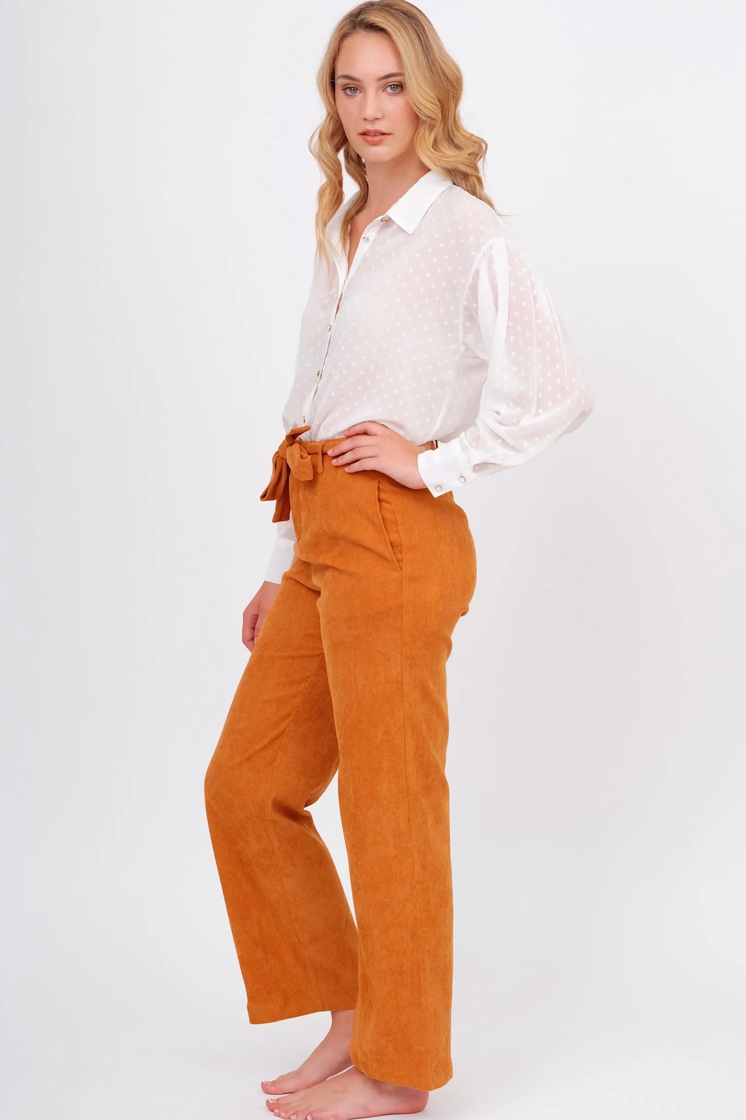 Camel High Rise Slacks