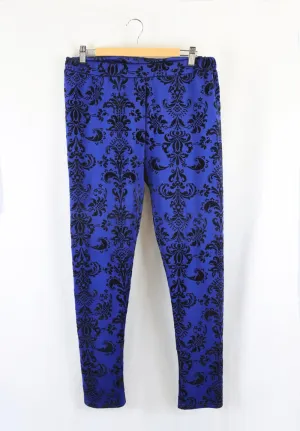 Caroline Morgan Blue And Black Pants 14