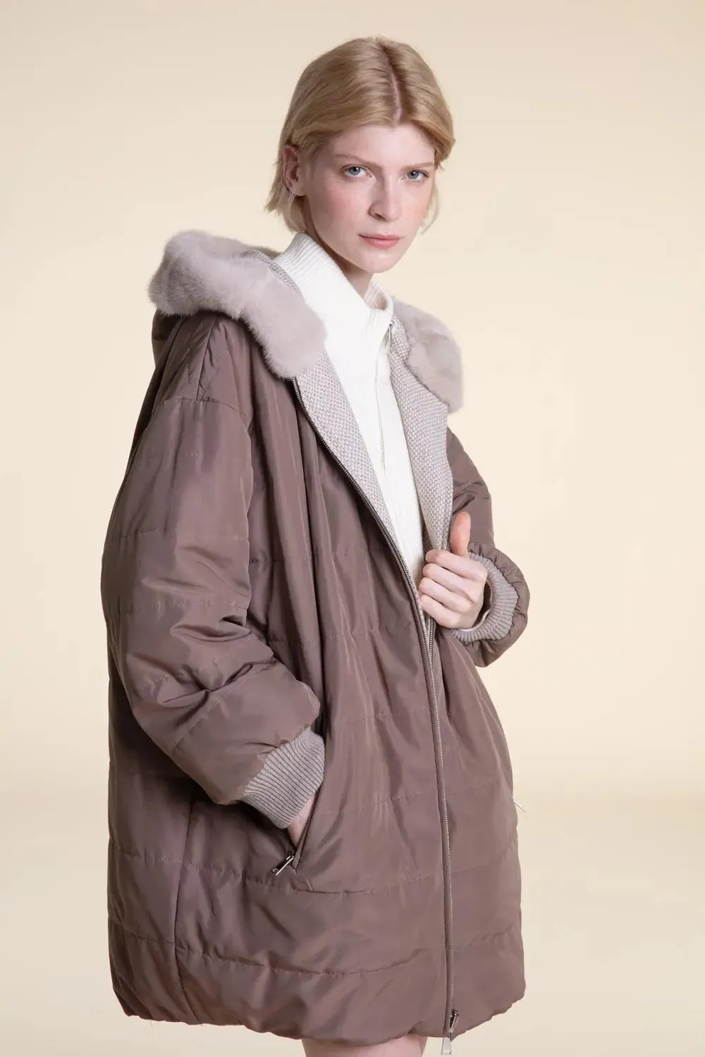 Cashmere winter jacket