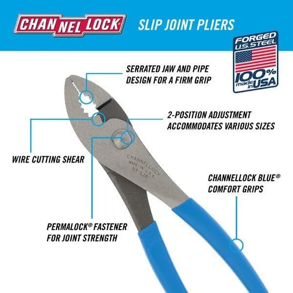 CHANNELLOCK 528 | 8-in. Slip Joint Pliers