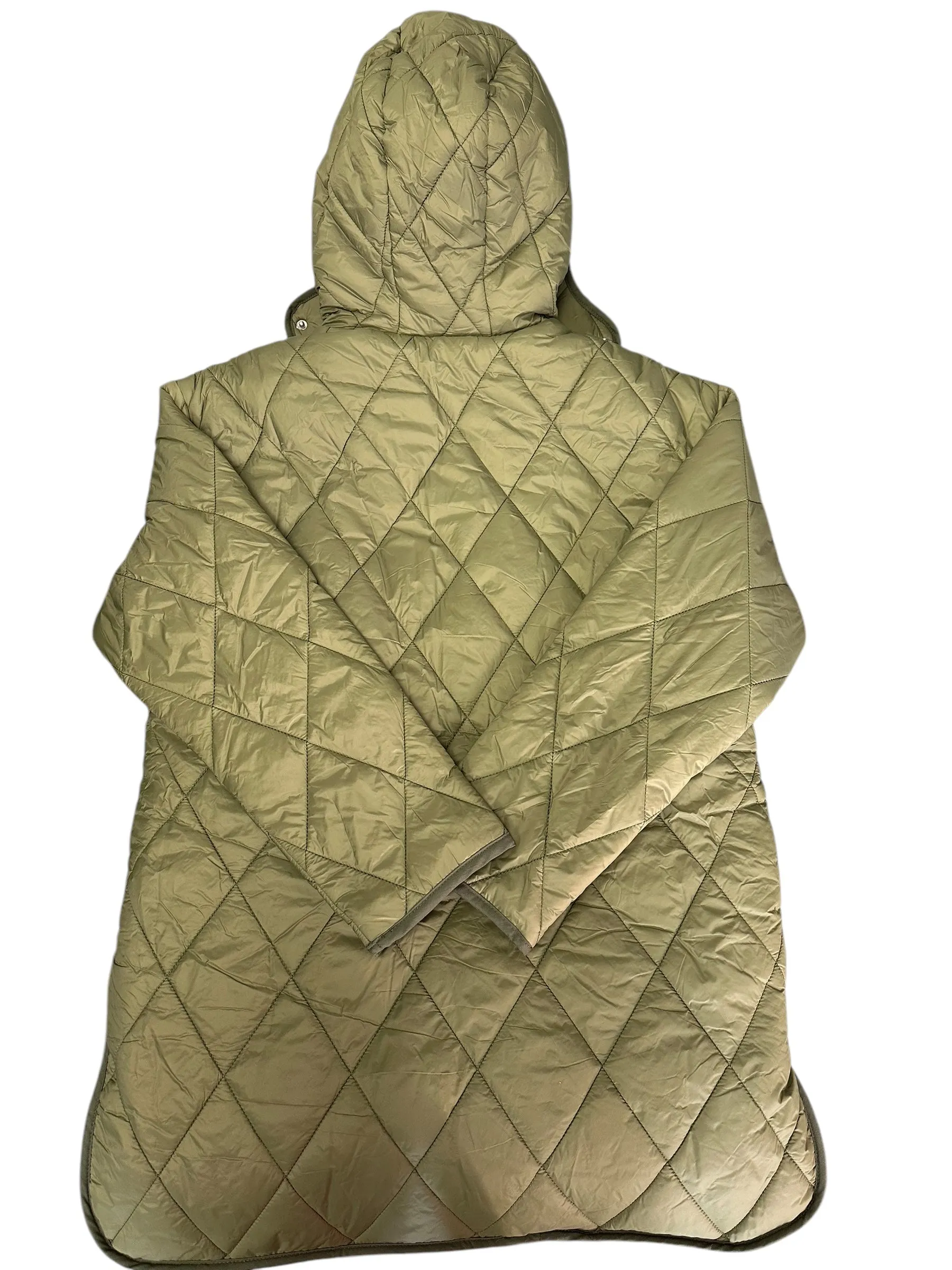 Coat Puffer & Quilted By Dex In Green, Size: M