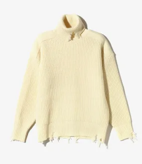 Commando Turtleneck Sweater - Natural