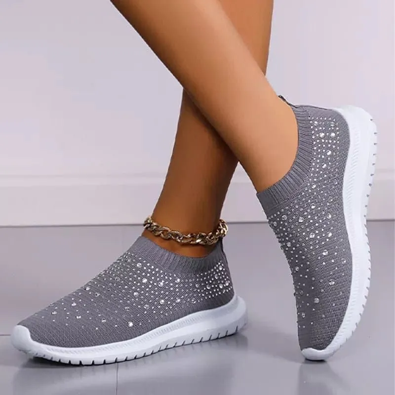 Crystal Mesh Sneakers with Breathable Design - Stylish & Comfortable Footwear | 7 Colors & Sizes 35-43