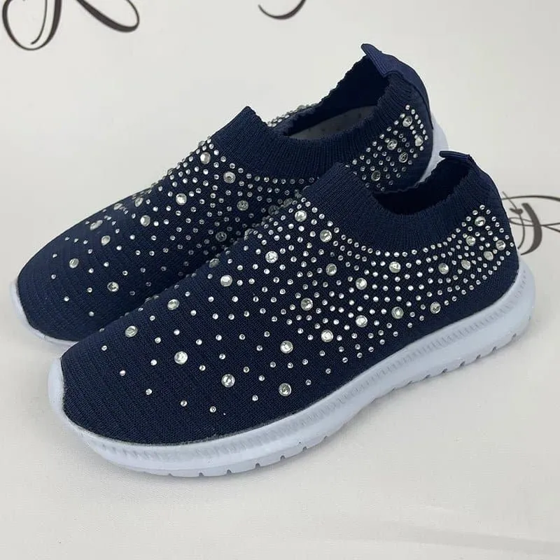 Crystal Mesh Sneakers with Breathable Design - Stylish & Comfortable Footwear | 7 Colors & Sizes 35-43