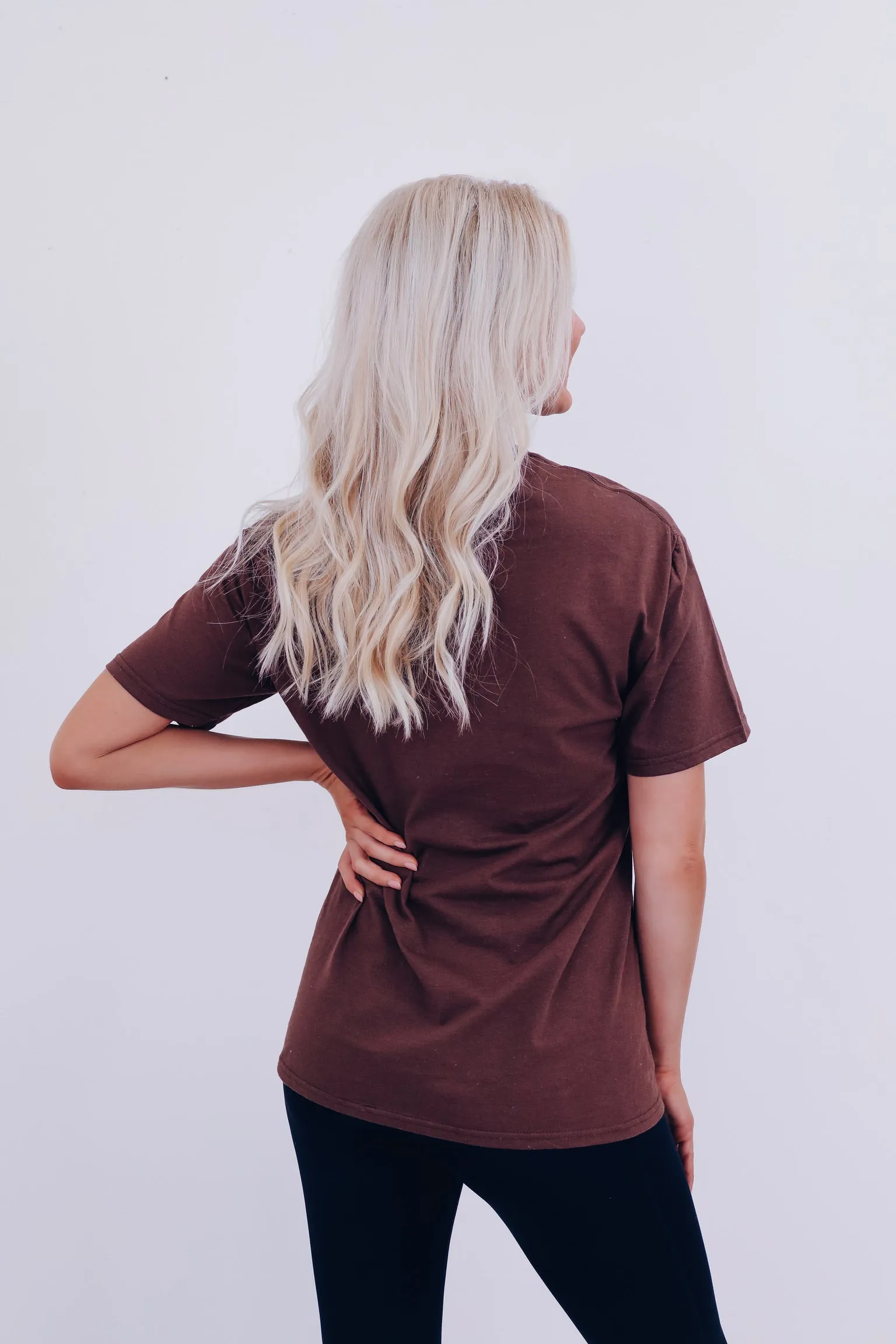 Current Mood Fall Graphic Tee  - Brown