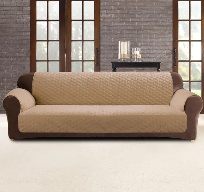 Custom Fit Sofa Cover Protector Range Dark Flax