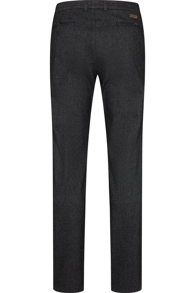 Dark Grey Yarn Dyed Stretch Pants