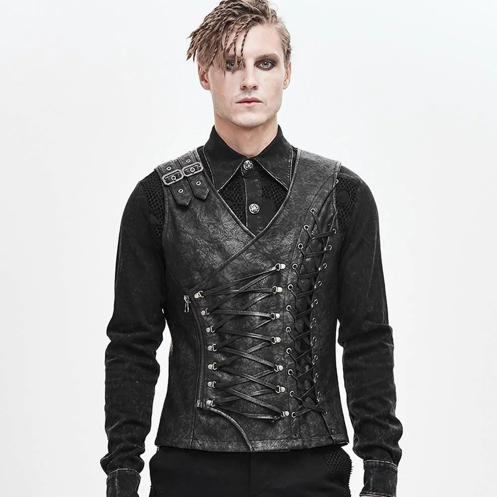 Dark Pirates Lace Up Vest