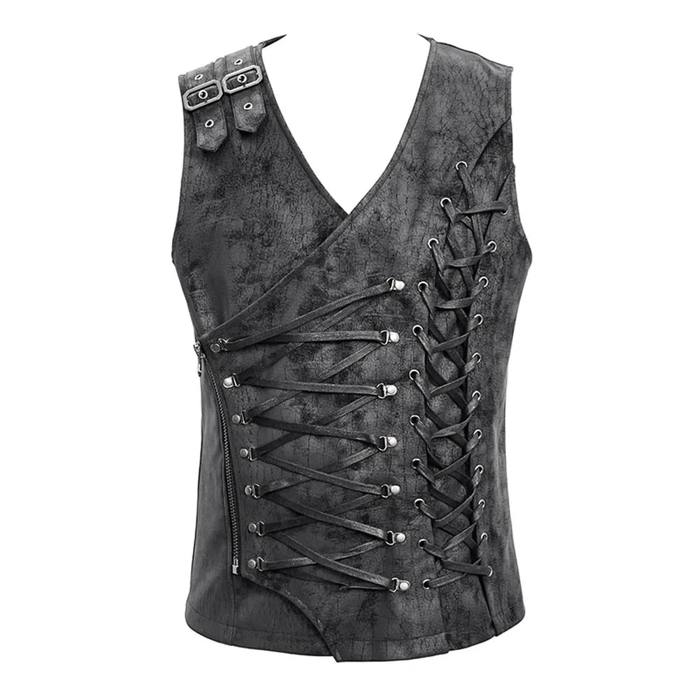 Dark Pirates Lace Up Vest