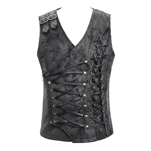 Dark Pirates Lace Up Vest