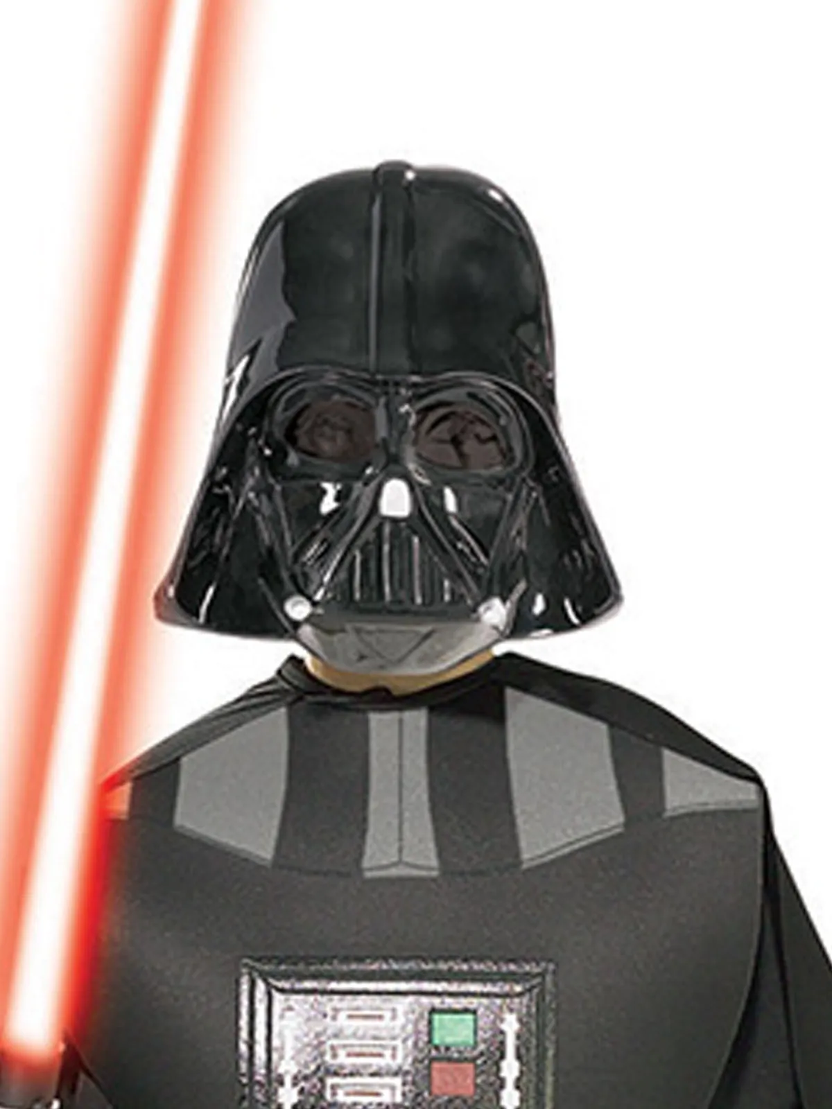 DARTH VADER COSTUME TOP, MASK & LIGHTSABER SET - CHILD