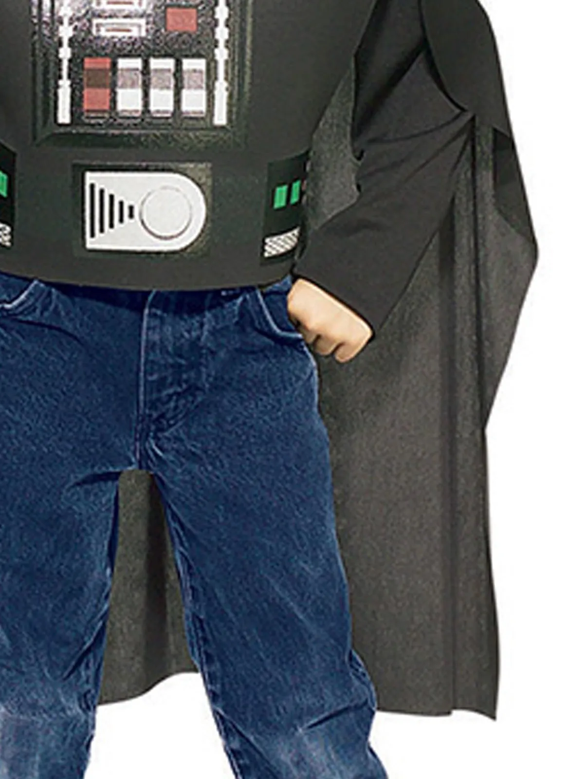 DARTH VADER COSTUME TOP, MASK & LIGHTSABER SET - CHILD