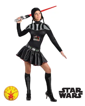 DARTH VADER FEMALE COSTUME, ADULT