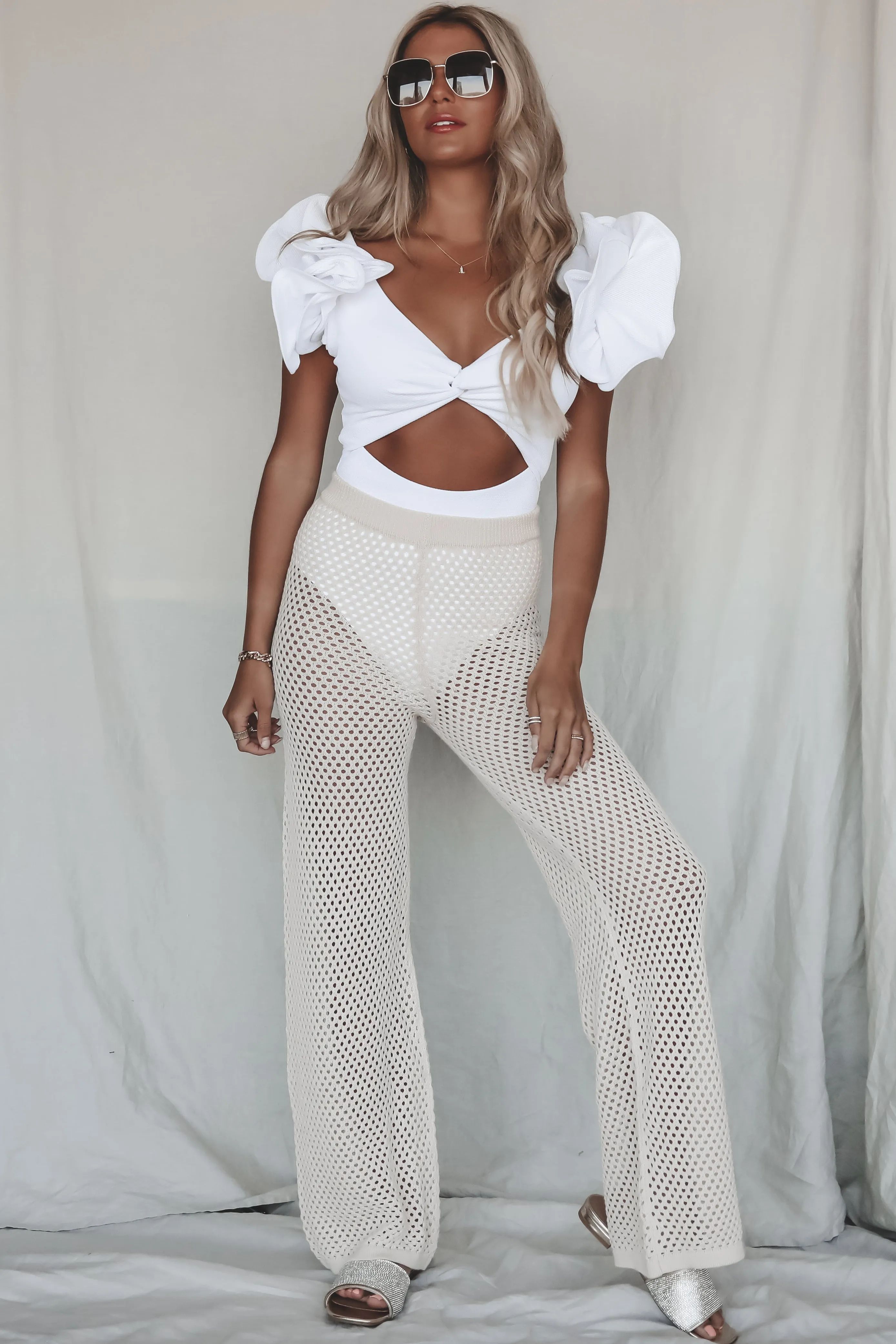 DEAL Best Of The Beach Knit Swim Cover Up Pants