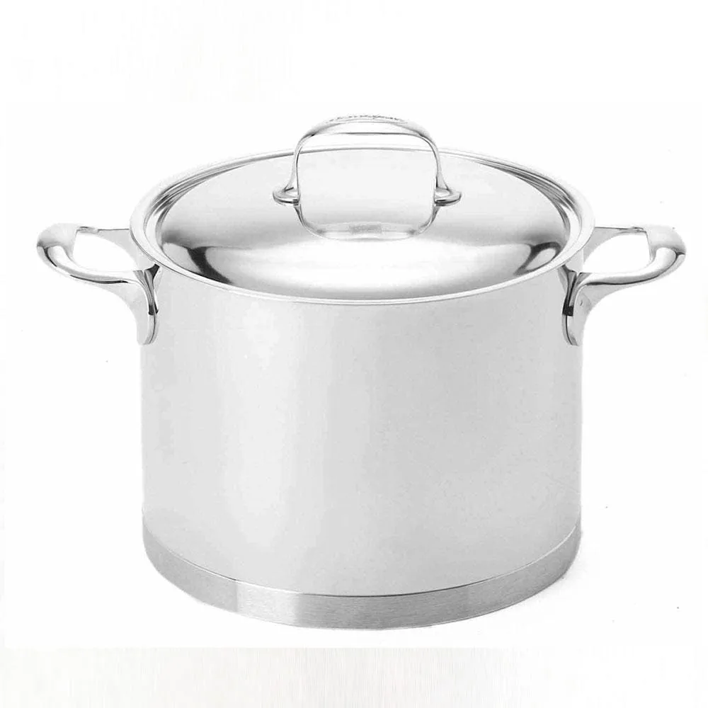 Demeyere Atlantis Stock Pot with Lid Stainless Steel