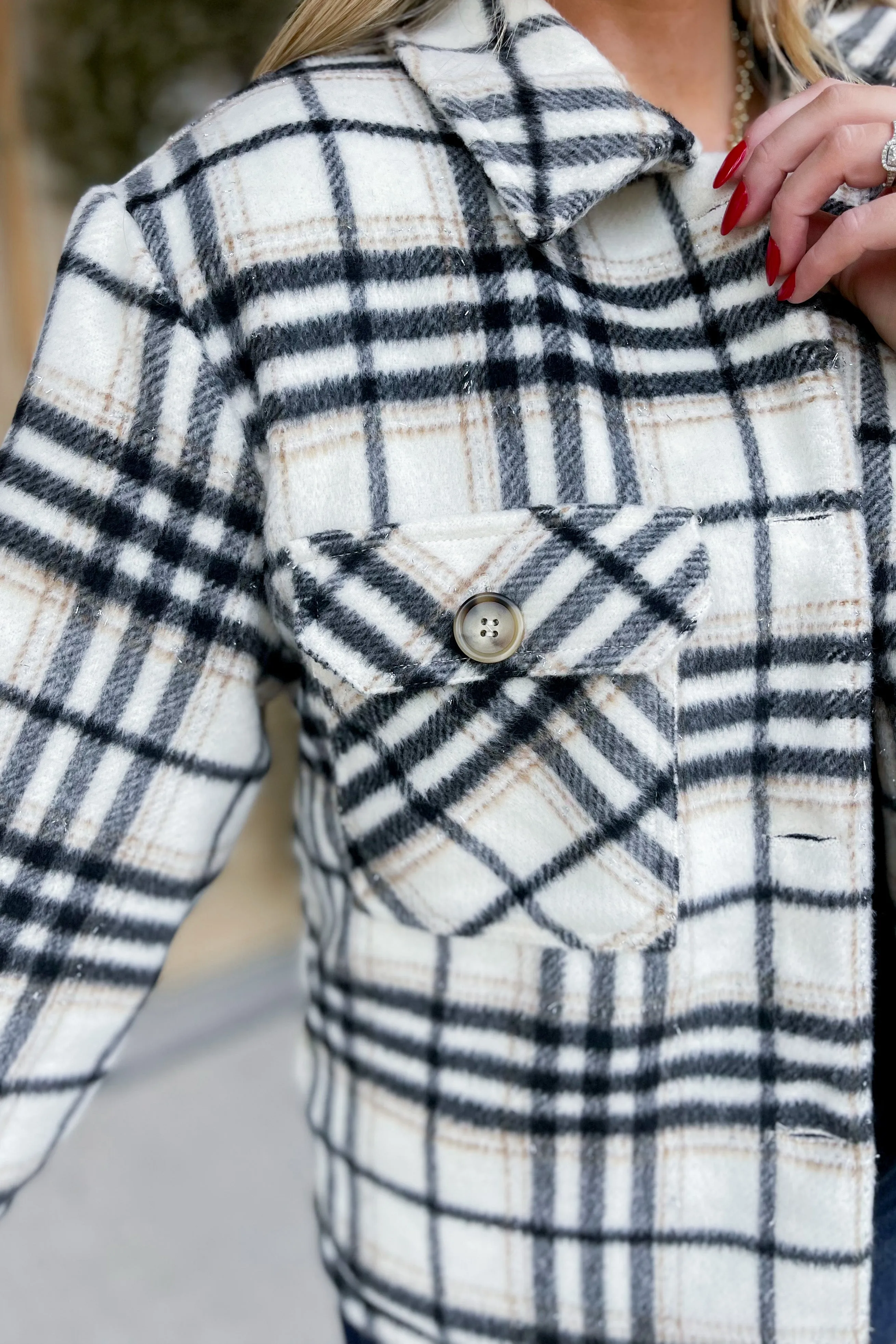 *DOORBUSTER* Bolton Long Sleeve Plaid Coat [S-3X] (FINAL SALE)