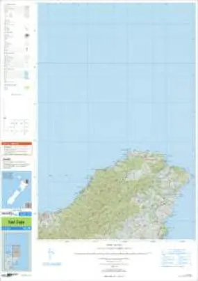 East Cape Topographic Map by Land Information New Zealand (2009)