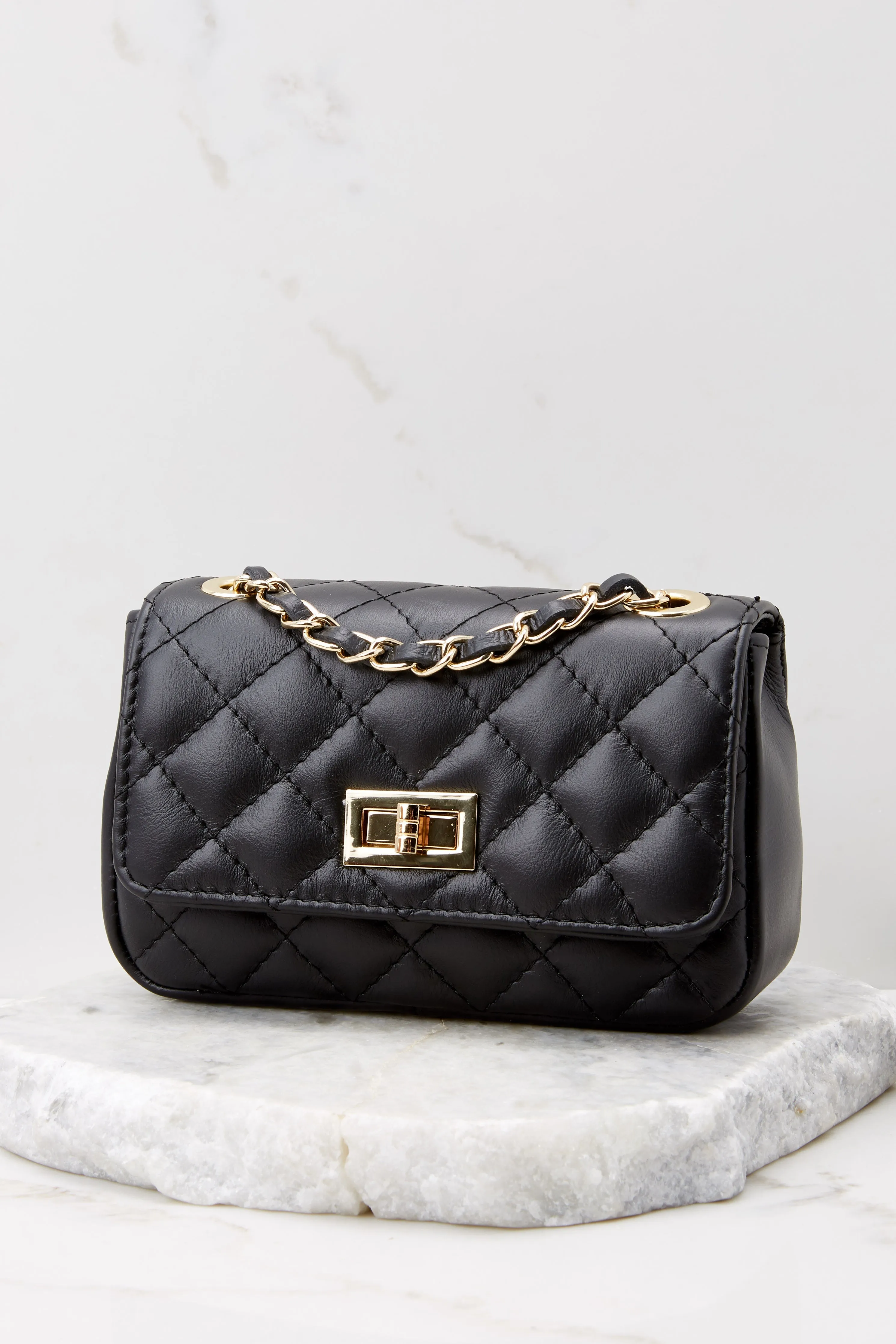 Easy Street Black Leather Bag